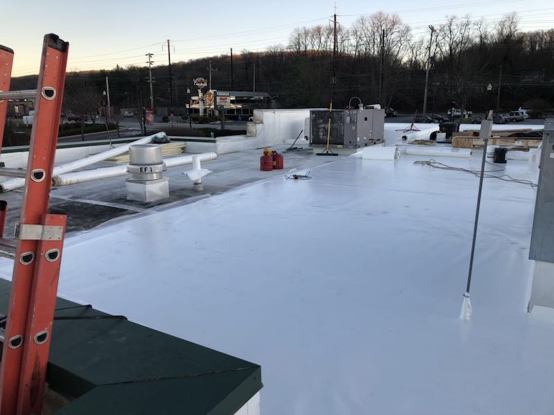 roof repair of applebees in thorndale, pa