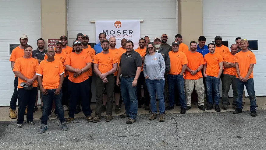 moser pa roofing crew