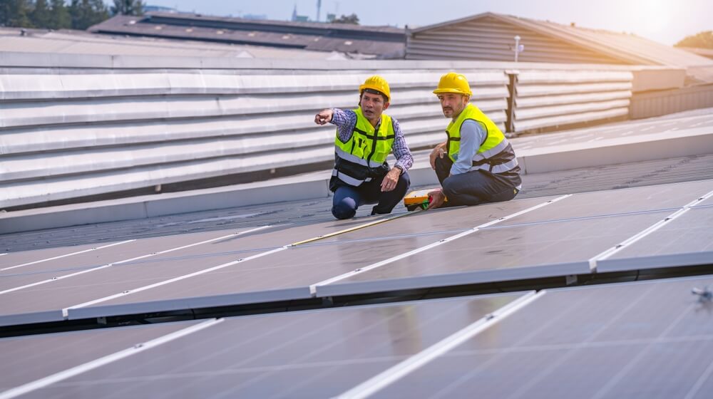 Roofer experts performing a Preventive roof Maintenance