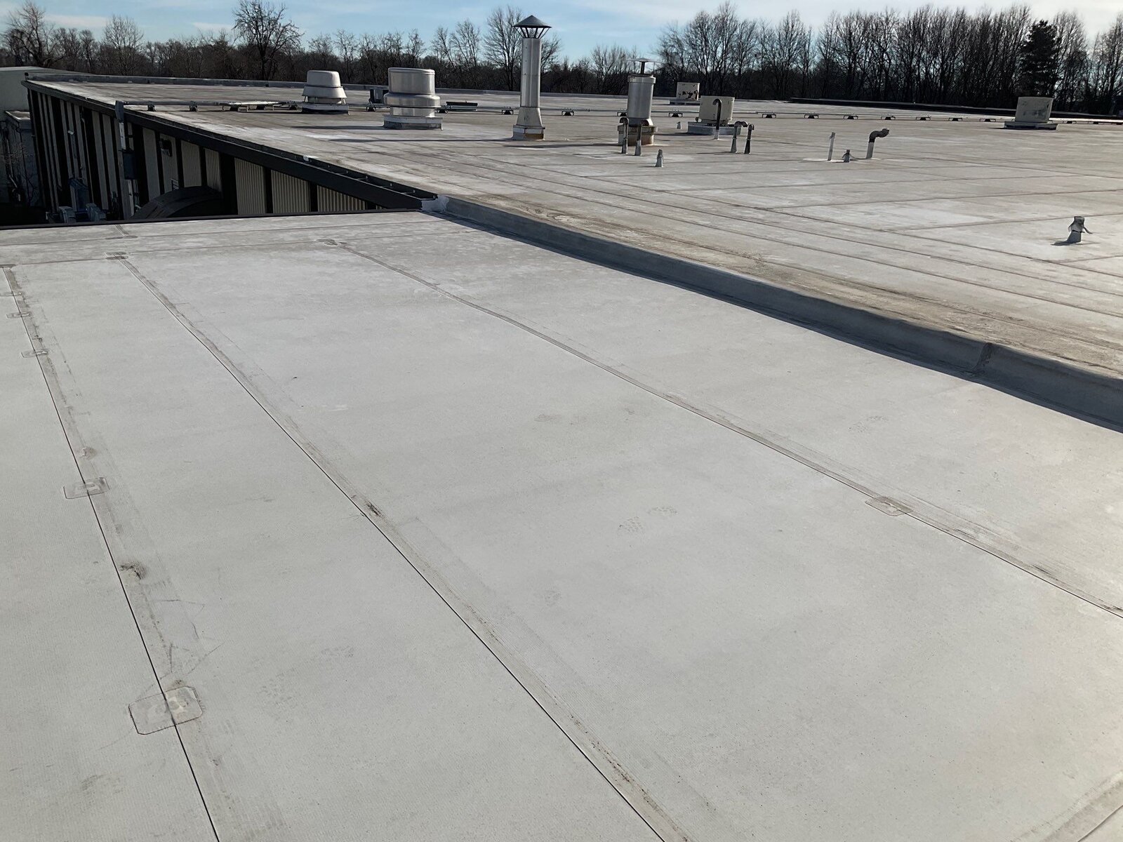 a roof of a building