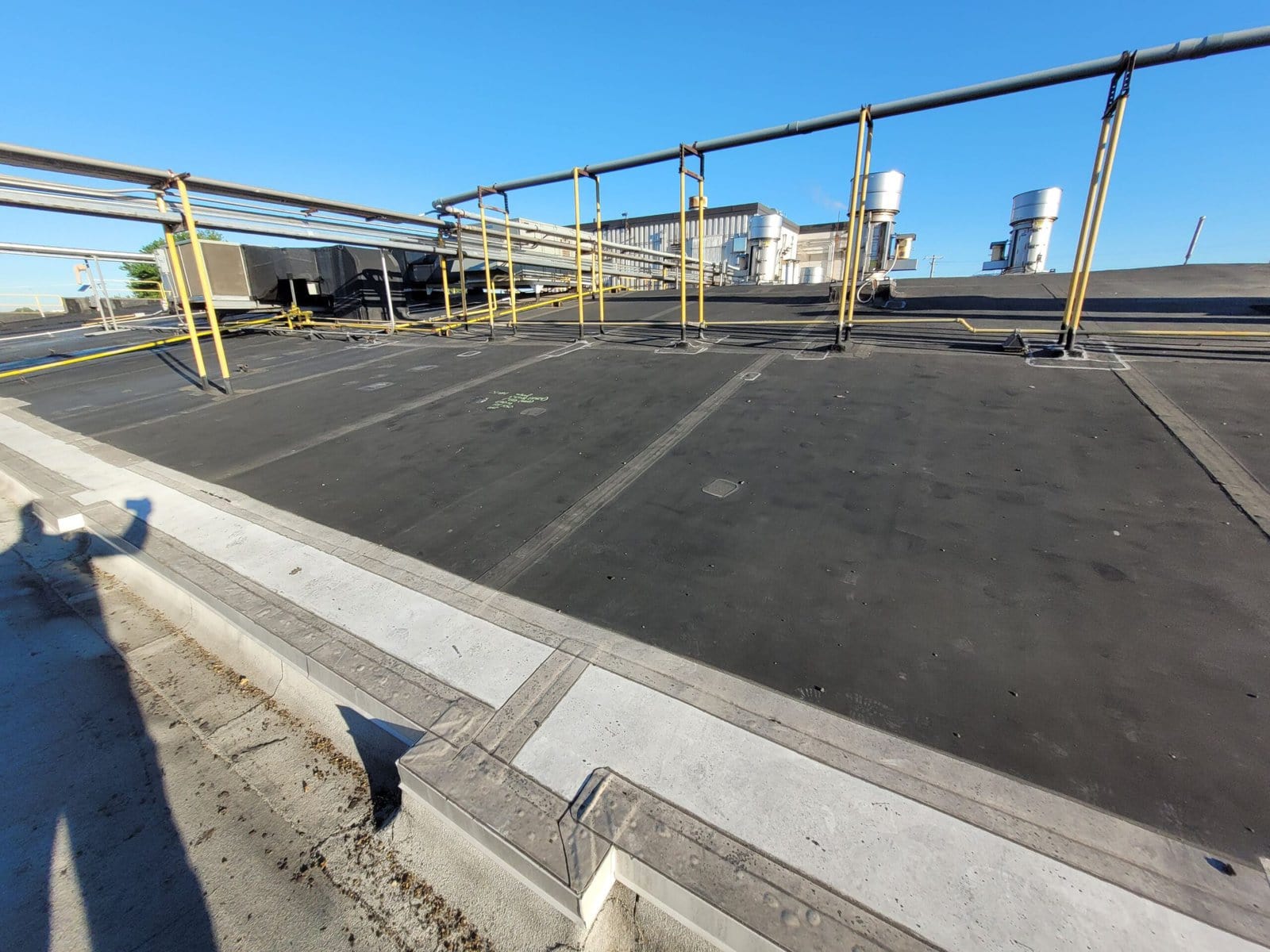 a roof of a building